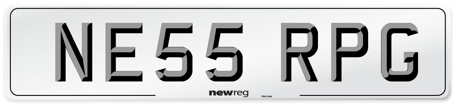 NE55 RPG Number Plate from New Reg
